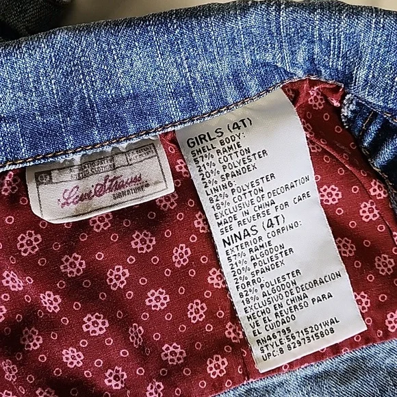 little girls denim jacket - Picture 3 of 8